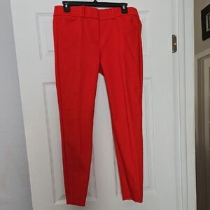 Ann Taylo LOFT Marisa Skinny Stylish Red Women's Pants Size 4 ♥️EUC♥️
